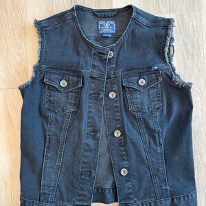 Lucky Brand Jeans - Sleeveless Black Denim Vest